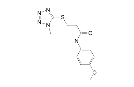 Propanamide, N-(4-methoxyphenyl)-3-[(1-methyl-1H-1,2,3,4-tetrazol-5-yl)thio]-