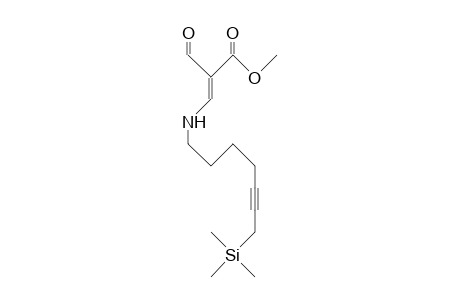 (E)-2-Formyl-3-(7-trimethylsilyl-5-heptynyl-1-amino)-2-propenoic acid, methyl ester