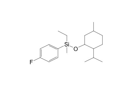 SILANE, ETHYL(4-FLUOROPHENYL)METHYL[[5-METHYL-2-(1-METHYLETHYL)CYCLOHEXYL]OXY]-, (1alpha,2beta,5alpha)-