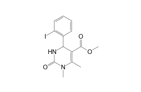 Methyl 4-(2-iodophenyl)-1,6-dimethyl-2-oxo-1,2,3,4-tetrahydro-5-pyrimidinecarboxylate