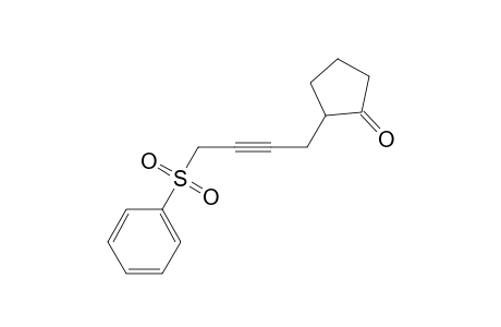 2-[4'-(phenylsulfonyl)but-2'-ynyl]cyclopentanone