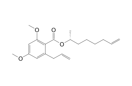 (R)-(-)-2-propen-1-yl-4,6-dimethoxybenzoic acid 1-methyl-hept-6-enyl ester