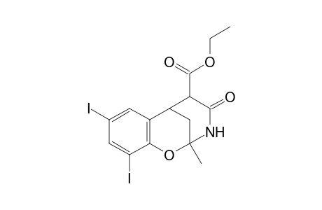 Ethyl 4-oxo-2,6-methano-2-methyl-3,4,5,6-tetrahydro-8,10-diiodobenzo[2,1-g]-2H-1,3-oxazocine-5-carboxylate