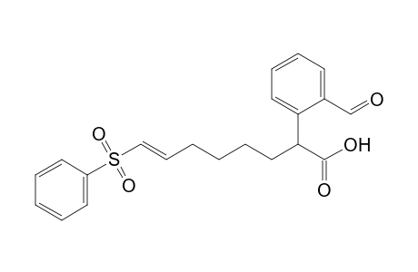 (E)-2-(2-methanoylphenyl)-8-(phenylsulfonyl)oct-7-enoic acid
