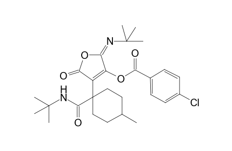 (2E)-4-{1-[(tert-Butyl)carbamoyl]-4-methylcyclohexyl}-2-[(tert-butyl)imino]-2,5-dihydro-5-oxofuran-3-yl 4-Chlorobenzoate