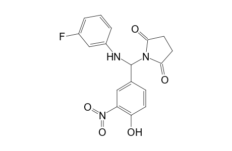 N-[alpha-(3-fluorophenylamino)-3-nitro-4-hydroxybenzyl]succinimide