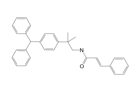 (E)-N-[2-(4-benzhydrylphenyl)-2-methyl-propyl]-3-phenyl-acrylamide