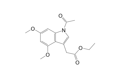 2-(1-Acetyl-4,6-dimethoxy-3-indolyl)acetic acid ethyl ester