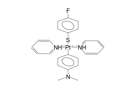 TRANS-4-DIMETHYLAMINOPHENYLBIS(PYRIDINE)(4-FLUOROPHENYLMERCAPTO)PLATINA