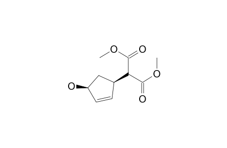 2-[(1R,4S)-4-hydroxy-1-cyclopent-2-enyl]propanedioic acid dimethyl ester