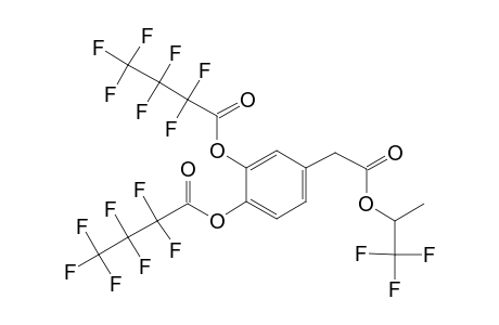 3,4-Dihydroxyphenylacetic acid, o,o'-bis(heptafluorobutyryl)-, 1,1,1-trifluoro-2-propyl ester