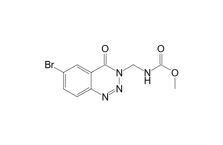 1,2,3-Benzotriazin-4(3H)-one, 6-bromo-3-(hydroxymethyl)-, methylcarbamate (ester)