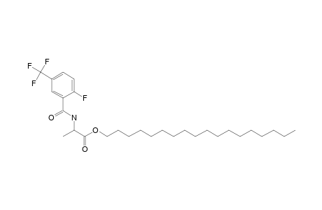 D-Alanine, N-(2-fluoro-5-trifluoromethylbenzoyl)-, octadecyl ester