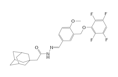 2-(1-adamantyl)-N'-((E)-{4-methoxy-3-[(2,3,5,6-tetrafluorophenoxy)methyl]phenyl}methylidene)acetohydrazide