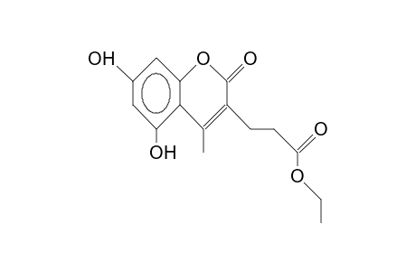 3-Ethoxycarbonylethyl-5,7-dihydroxy-4-methyl-coumarin