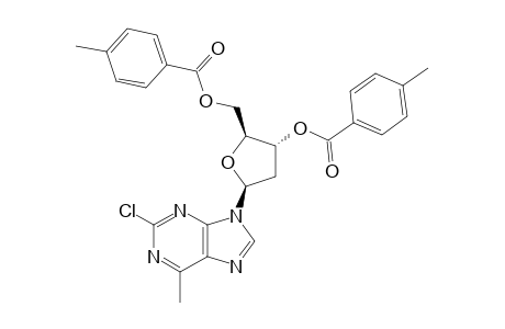 2-CHLORO-6-METHYL-9-[3,5-BIS-O-(4-TOLUOYL)-2-DEOXY-BETA-D-ERYTROPENTOFURANOSYL]-PURINE
