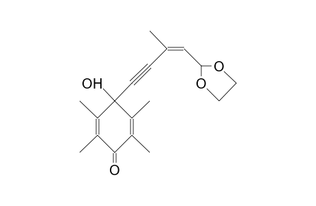 2,5-Cyclohexadien-1-one, 4-[4-(1,3-dioxolan-2-yl)-3-methyl-3-buten-1-ynyl]-4-hydroxy-2,3,5,6-tetramethyl-, (Z)-