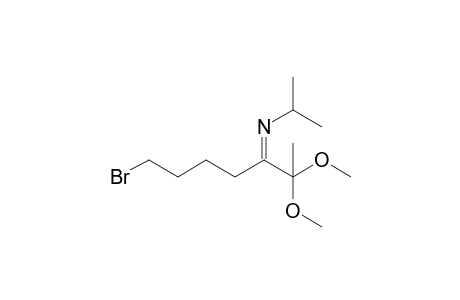 N-(7-Bromo-2,2-dimethoxy-3-heptylidene)isopropylamine