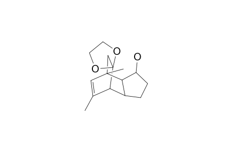 1',11'-Dimethylspiro[1,3-dioxolane-2,8'-endo-tricyclo[5.2.2.0(2,6)]undec-10'-en]-3'-ol