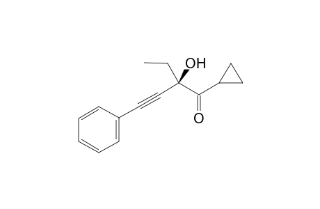 (R)-1-cyclopropyl-2-ethyl-2-hydroxy-4-phenylbut-3-yn-1-one