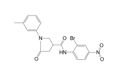 3-pyrrolidinecarboxamide, N-(2-bromo-4-nitrophenyl)-1-(3-methylphenyl)-5-oxo-