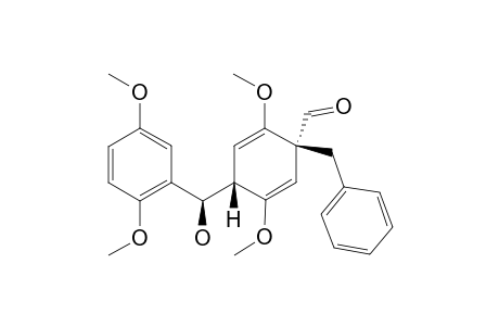 1-Benzyl-2,5-dimethoxy-4-(2,5-dimethoxy-.alpha.-hydroxybenzyl)-2,5-cyclohexadiene-1-carboxaldehyde