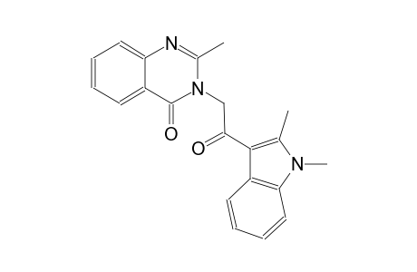 4(3H)-quinazolinone, 3-[2-(1,2-dimethyl-1H-indol-3-yl)-2-oxoethyl]-2-methyl-