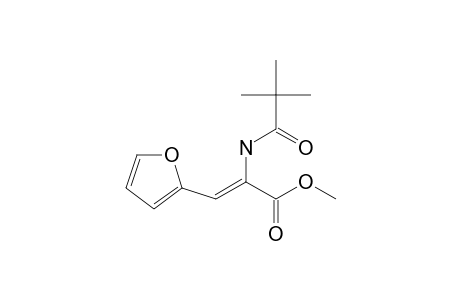 METHYL-(Z)-2-(N-PIVALOYLAMINO)-3-(2-FURYL)-PROPENOATE;MAJOR_ISOMER