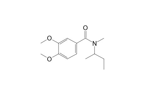 Benzamide, 3,4-dimethoxy-N-(2-butyl)-N-methyl-