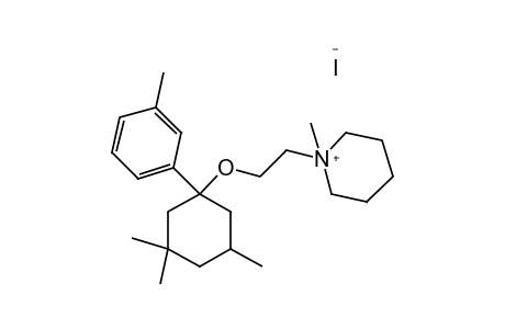 1-METHYL-1-{2-[(1-m-TOLYL-3,3,5-TRIMETHYLCYCLOHEXYL)OXY]ETHYL}PIPERIDINIUM IODIDE