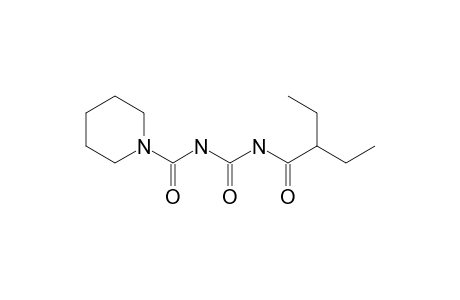 1-Piperidinecarboxamide, N-[[(2-ethyl-1-oxobutyl)amino]carbonyl]-