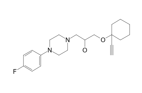 1-[(1-Ethynylcyclohexyl)oxy]-3-[4-(4-fluorophenyl)piperazin-1-yl]propan-2-ol