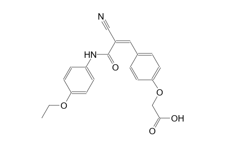 {4-[(1Z)-2-cyano-3-(4-ethoxyanilino)-3-oxo-1-propenyl]phenoxy}acetic acid