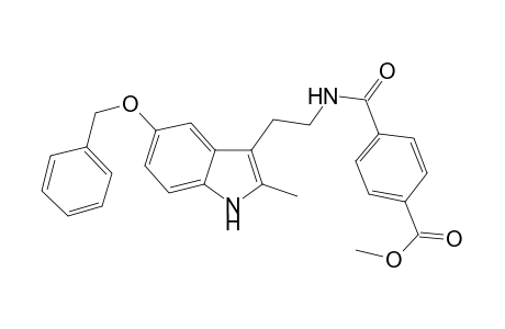 4-[2-(5-benzoxy-2-methyl-1H-indol-3-yl)ethylcarbamoyl]benzoic acid methyl ester