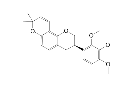 GLYASPERIN-H;(R)-3-[3,4-DIHYDRO-8,8-DIMETHYL-2H,8H-BENZO-[1,2-B:3,4-B']-DIPYRAN-3-YL-2,6-DIMETHOXYPHENOL