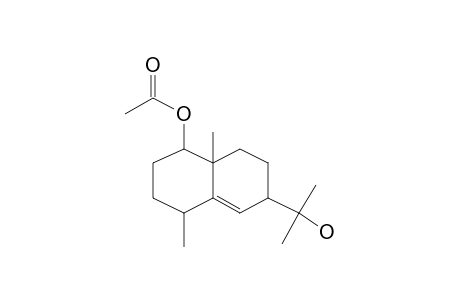 6-(2-Hydroxypropan-2-yl)-4,8A-dimethyl-2,3,4,6,7,8-hexahydro-1H-naphthalen-1-ol, 1-acetate