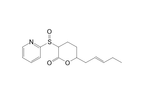 2H-Pyran-2-one, tetrahydro-6-(2-pentenyl)-3-(2-pyridinylsulfinyl)-