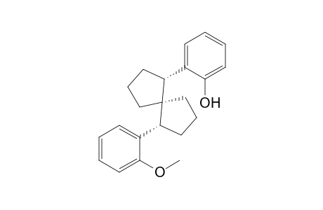 cis,cis-1-(2-methoxyphenyl)-6-(2-hydroxyphenyl)spiro[4.4]nonane