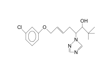 2,2-Dimethyl-4-(1,2,4-triazolyl)-8-(3-chloro-phenoxy)-trans-6-octen-3-ol diast.B