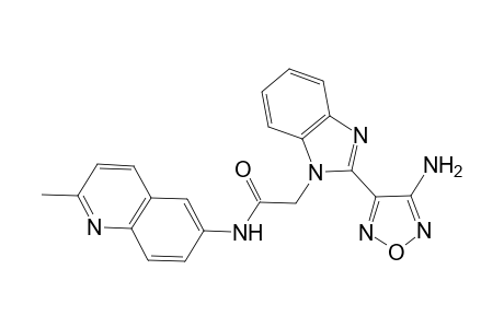 1H-benzimidazole-1-acetamide, 2-(4-amino-1,2,5-oxadiazol-3-yl)-N-(2-methyl-6-quinolinyl)-