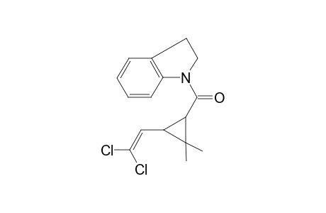 1H-indole, 1-[[3-(2,2-dichloroethenyl)-2,2-dimethylcyclopropyl]carbonyl]-2,3-dihydro-