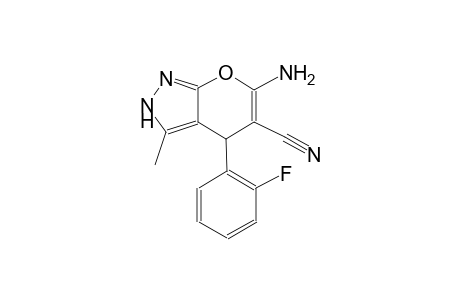 6-Amino-4-(2-fluorophenyl)-3-methyl-1,4-dihydropyrano[2,3-c]pyrazole-5-carbonitrile