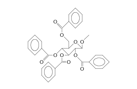Methyl .beta.-D-glucopyranoside tetrabenzoate