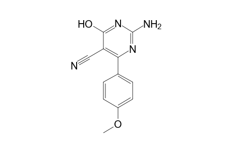 2-Amino-4-hydroxy-6-(4-methoxyphenyl) pyrimidine-5-carbonitrile