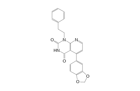 pyrido[2,3-d]pyrimidine-2,4(1H,3H)-dione, 5-(1,3-benzodioxol-5-yl)-1-(2-phenylethyl)-