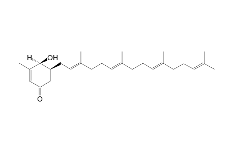 (2E,6E,10E)-(+)-4-beta-hydroxy-3-methyl-5-beta-(3,7,11,15-tetramethylhexadeca-2,6,10,14-tetraenyl)-cyclohex-2-en-1-one