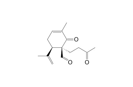 (1R,6R)-6-Isopropenyl-3-methyl-2-oxo-1-(3-oxobutyl)-3-cyclohexenecarbaldehyde