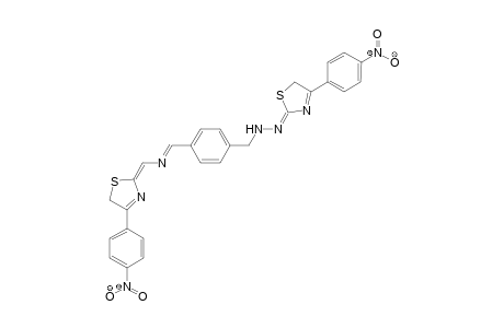 1-(((4-(4-Nitrophenyl)thiazol-2(5H)-ylidene)hydrazono) methyl)-4-(((4-(4-nitrophenyl)thiazol-2(5H)-ylidene)hydrazono) methyl)benzene