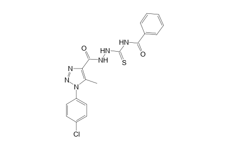 4-Benzoyl-1-[1-(p-chlorophenyl)-5-methyl-1,2,3-triazole-4-carbonyl]thiosemicarbazide