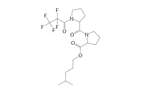 L-Prolyl-L-proline, N-pentafluoropropionyl-, isohexyl ester